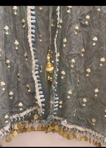 lehnga choli with shrug