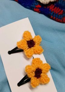 Sunflower Hair Clips (Set of 2)