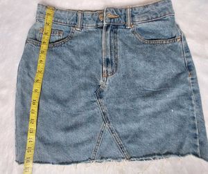 Denim Mini Skirt