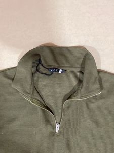 Olive Green 1/4 Zip Long Sleeve