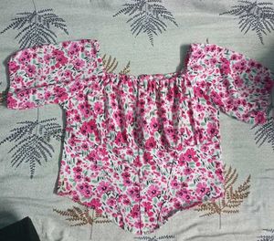 Floral Bardot Top
