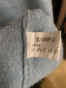 An Aesthetic Blue SANFU sweater