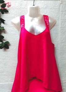 Size M/L 🎁Buy 2 Get 1 Free 🎁Hot Pink Layered Top