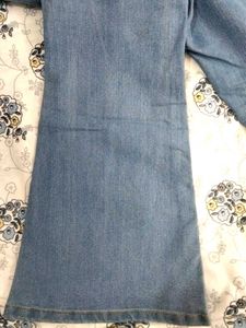 Light Wash Flared Jeans