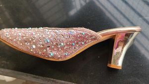 Party Wear Block Heel Shoe