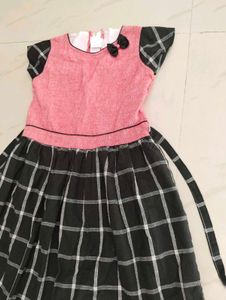 Cute Girls&#39; Cotton Bow Dress