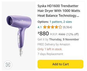 Syska Dryer