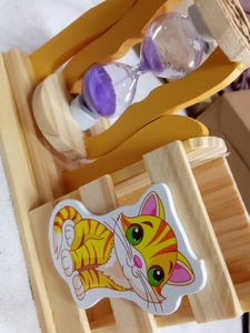 Cute Pen stand With Timer Sand