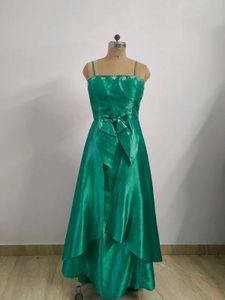 Emerald Green Gown with Bow