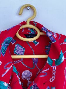 Versace Inspired Satin Shirt