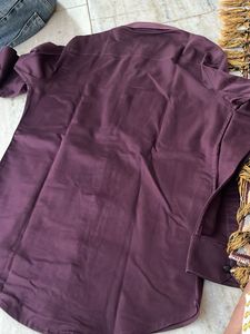 Burgundy Casual Shirt