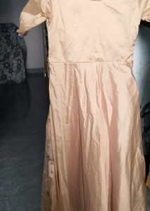 Elegant Peach Anarkali Dress