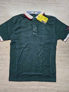 Men's Polo Shirt - Green w/ Accents