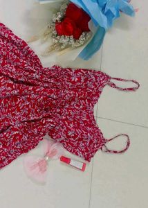 Red Floral Maxi Dress