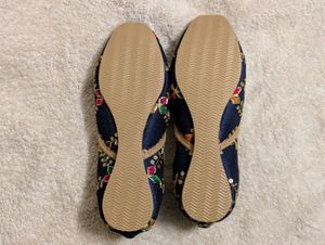 Navy Punjabi Juttis Size 36