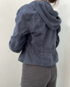 Hollister Blue Jacket with Tie Detailing Size XS