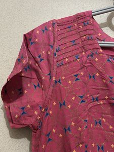 Dusty Rose Printed Dress