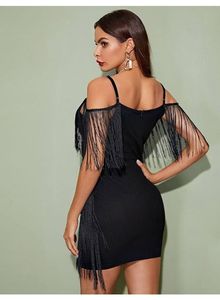 Cold Shoulder Trim BodyCon Dress- Shein 💕
