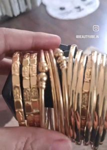 Gold Bangle Set