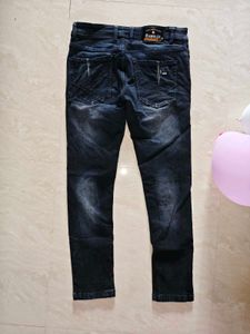 Distressed Dark Wash Jeans