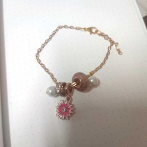 Floral Princess Charm Bracelet