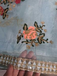 Embroidered Floral Saree