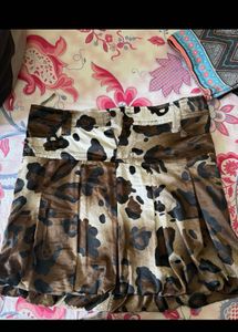 classy Animal Print Mini Skirt Zara/Savana/Mango