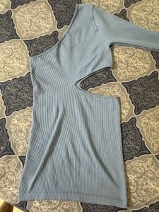 Cut Out Blue Bodycon Dress