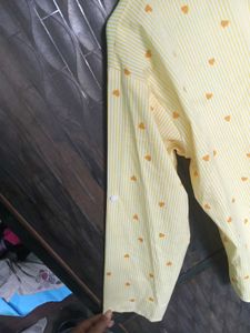 Yellow Shirt With Heart Print 💓✨