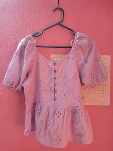 Lavender Crop Top