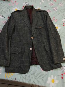 Vintage Style Plaid Blazer
