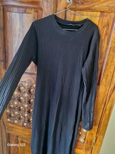 Sassafras Black Midi Dress