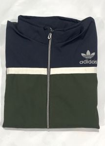Adidas Green &amp; Navy Zipper Jacket Chest 45 Inch