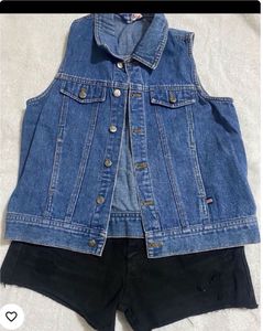 Combo Vest & Shorts Denim