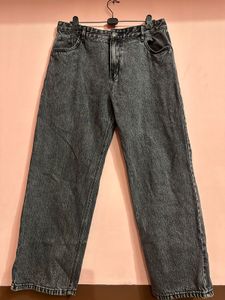 Women Wide Leg Mid Rise Jeans