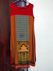 ♥️ Red ♥️ Sleevless Kurti