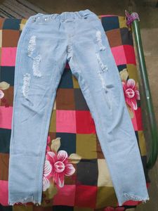 Ripped Light Wash Jeans