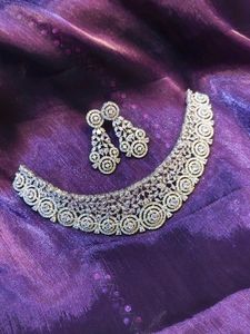 American Diamond Jewellery Set