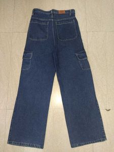 Wide Leg Denim Jeans