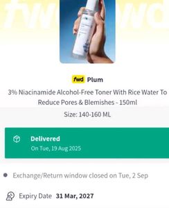 Plum Rice Water Toner
