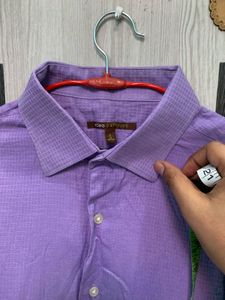 Branded Purple Checkered Shirt