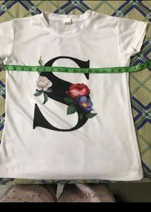 White S Letter TShirt Never Worn