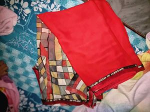 Printed Sari With Complete Ready  Blouse