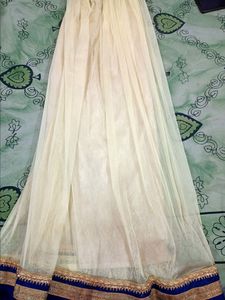 Blue Lehnga Kurti With Dupatta