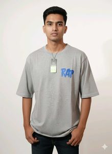 Gray 'RAP' Graphic Tee