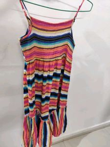 FLARED COLORFUL DRESS🌸🎀