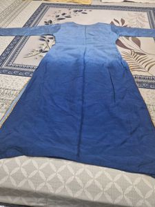 Blue Embroidered Kurta