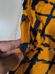 Stylish Yellow &amp; Black Kurta