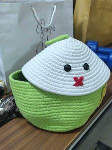 Cute Bunny Storage Box - Green