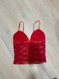 Red Lace Bralette